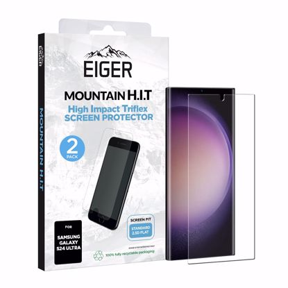 Picture of Eiger Eiger Mountain H.I.T Screen Protector (2 Pack) for Samsung S24 Ultra