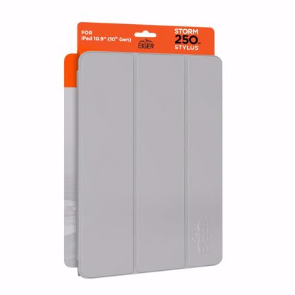 Picture of Eiger Eiger Storm 250m Stylus for Apple iPad 11 (11th Gen)/ 10.9 (10th Gen) in Light Grey in Retail Sleeve