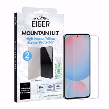 Picture of Eiger Eiger GRS Mountain H.I.T Screen Protector 2 Pack for Samsung S25+/ S24+